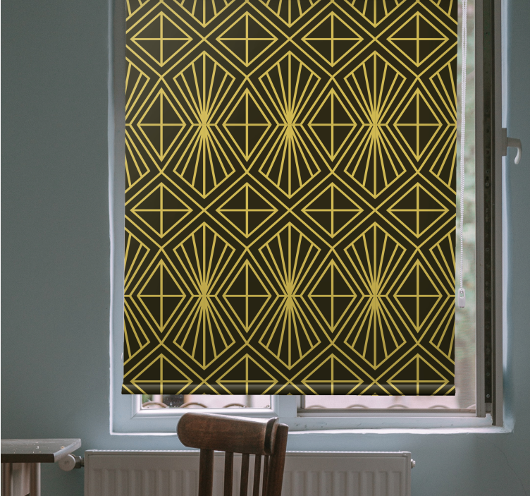 Geometric radiant pattern elegant roller blind - TenStickers