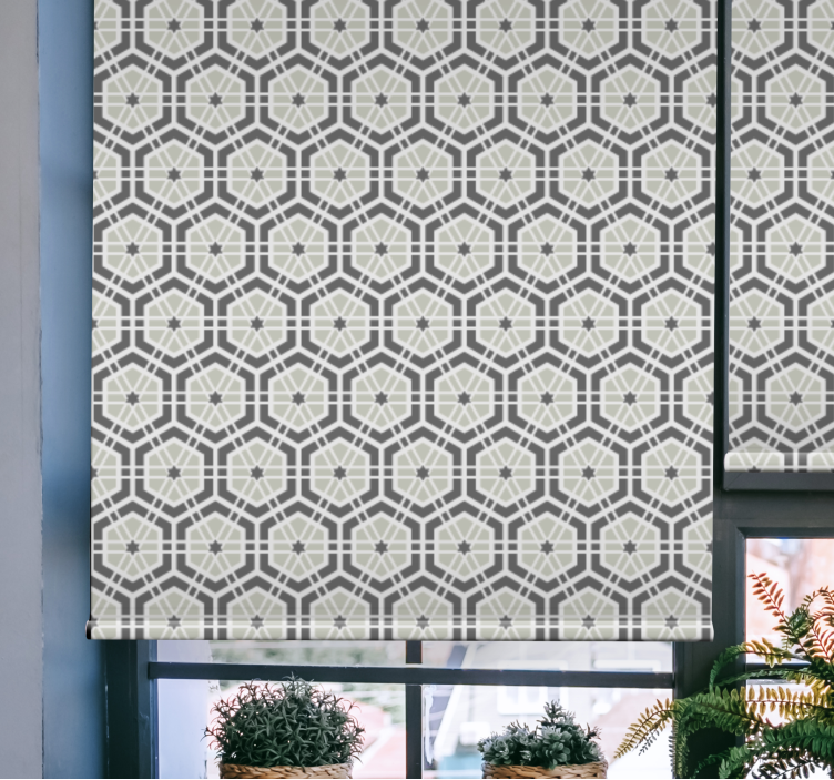 Geometric Thematic Elements modern roller blind - TenStickers