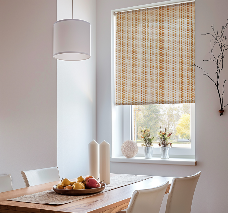 Geometric Weave texture and pattern roller blind - TenStickers