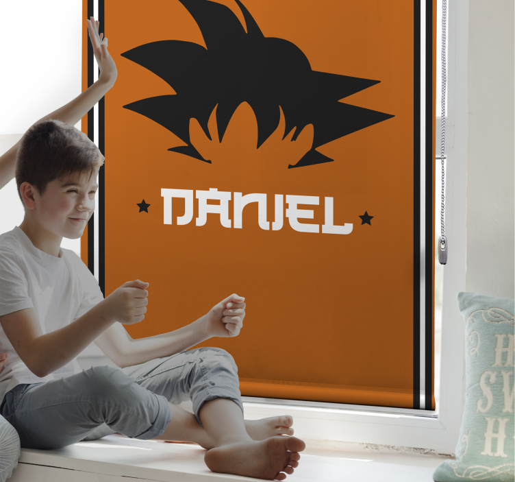 Goku Customizable Superhero blind - TenStickers