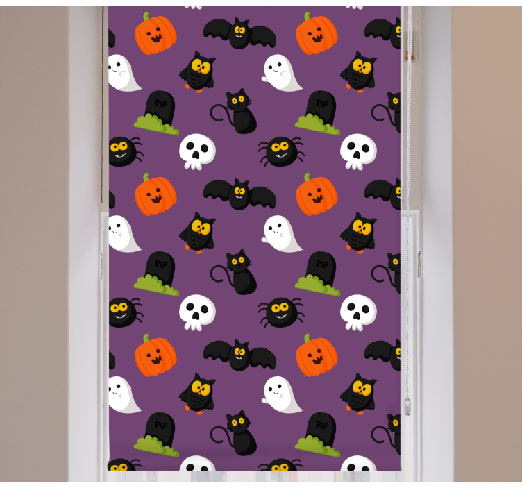 Halloween theme characters Childrens blind - TenStickers