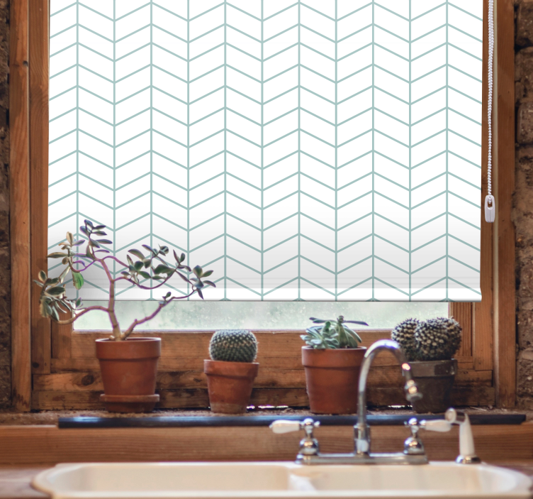 Herringbone Pattern elegant roller blind - TenStickers