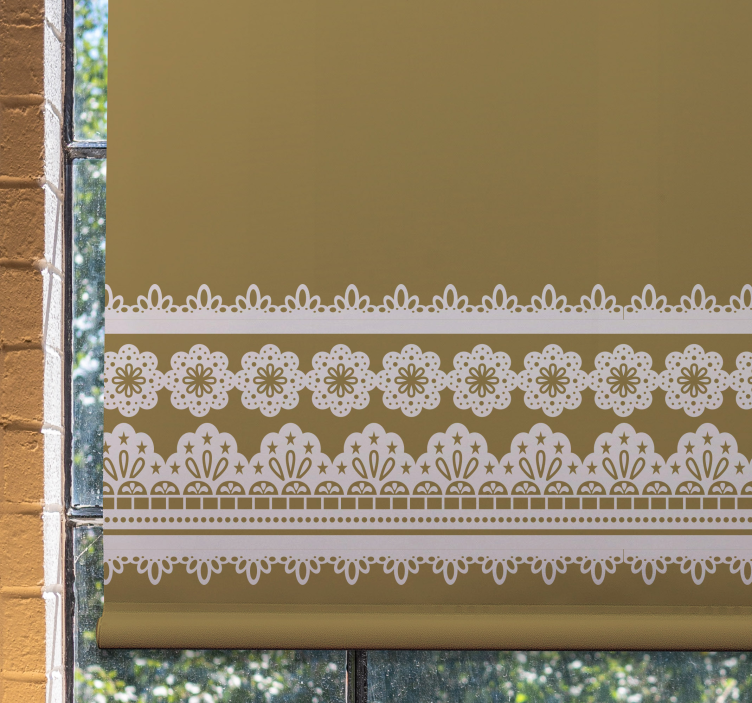 Lace ornament Living room roller blind - TenStickers