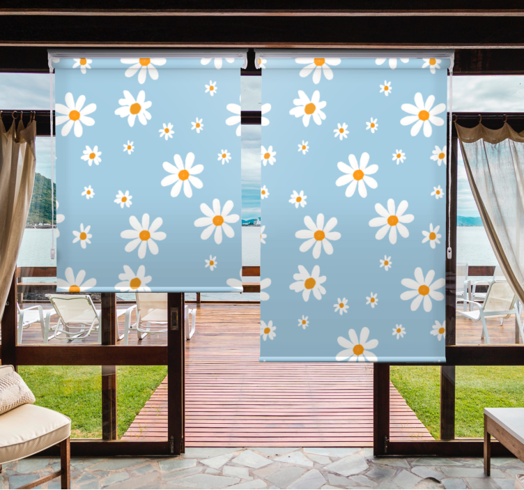 Little & big daisies Flowers and plant blind - TenStickers