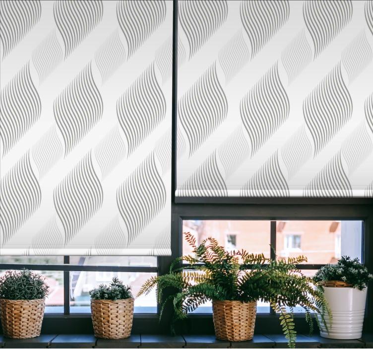 Minimal rhomboid pattern roller blind - TenStickers