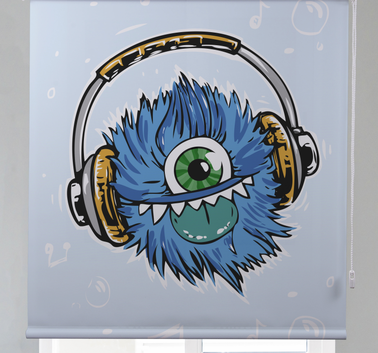 Monster Headphones fun roller blind - TenStickers