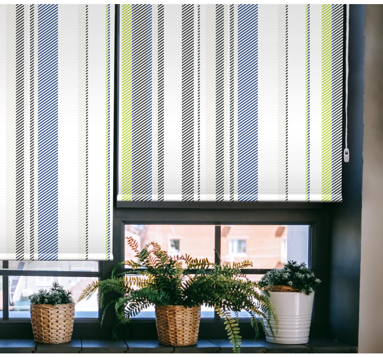 Multi-color stripes with different sizes blind - TenStickers