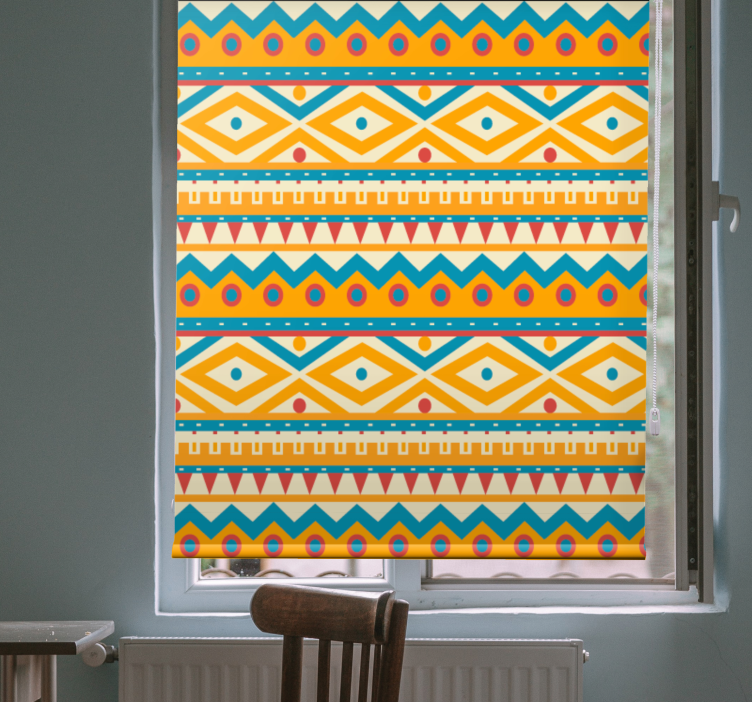 Native American tribal pattern roller blind - TenStickers