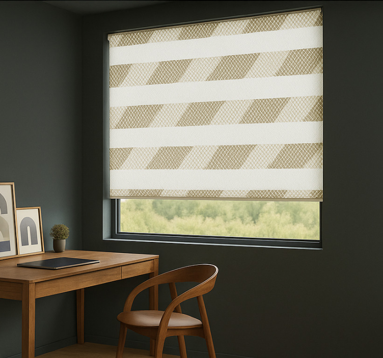 Office roller blind with arrow sheer view - TenStickers