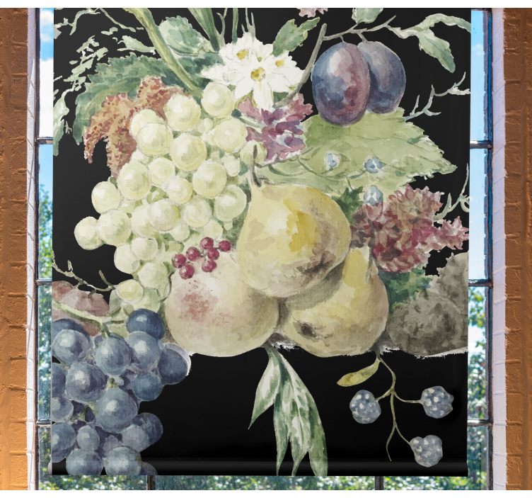 Orchard Bounty Display fruit and vegetable roller blind - TenStickers