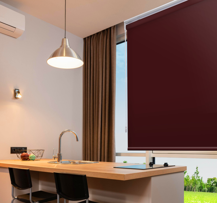 Plain color window roller blind - TenStickers