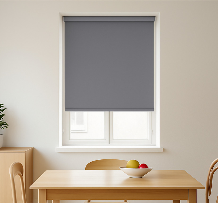 Rectangular granite grey  dining room roller blind - TenStickers