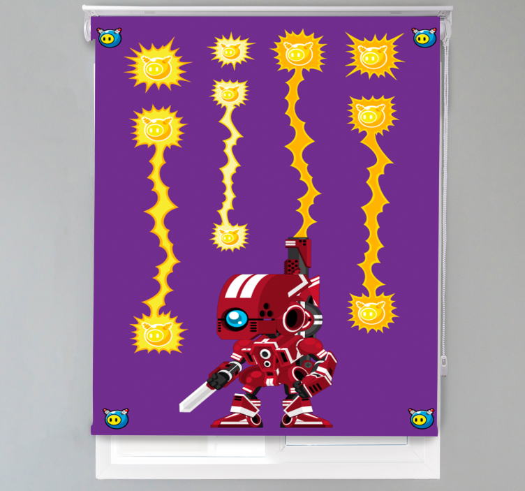 Robotic Energy Combat geek roller blind - TenStickers