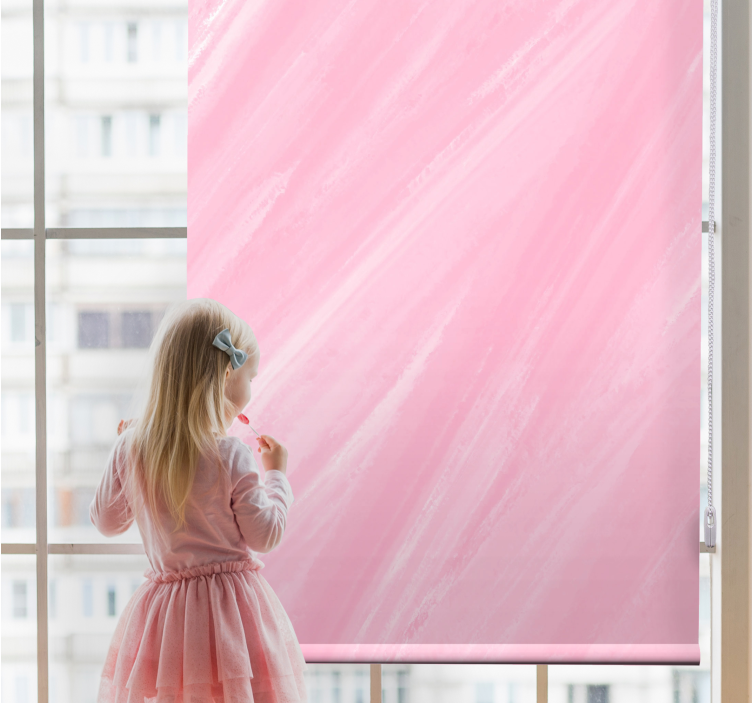 Soft pink stripes texture and pattern roller blind - TenStickers