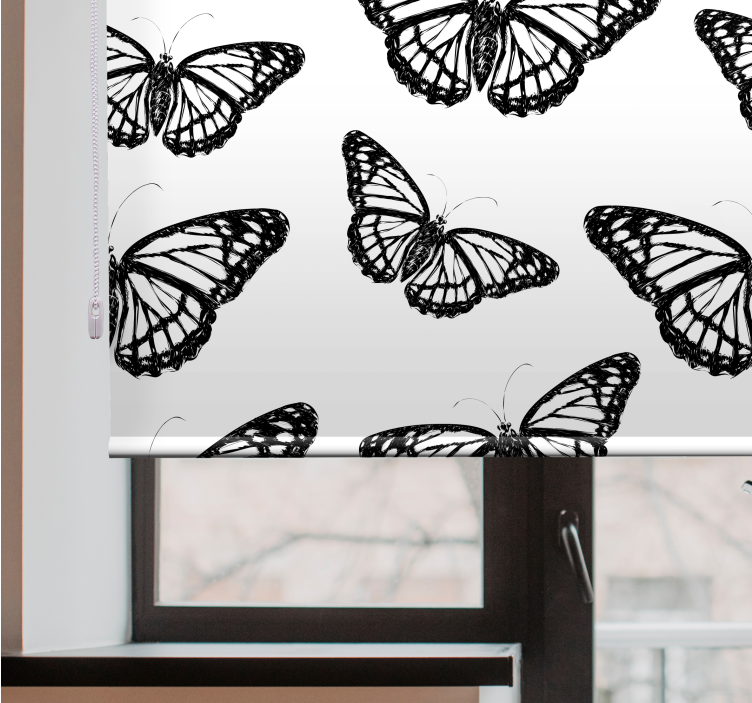 Striking monarch wings butterfly roller blind - TenStickers