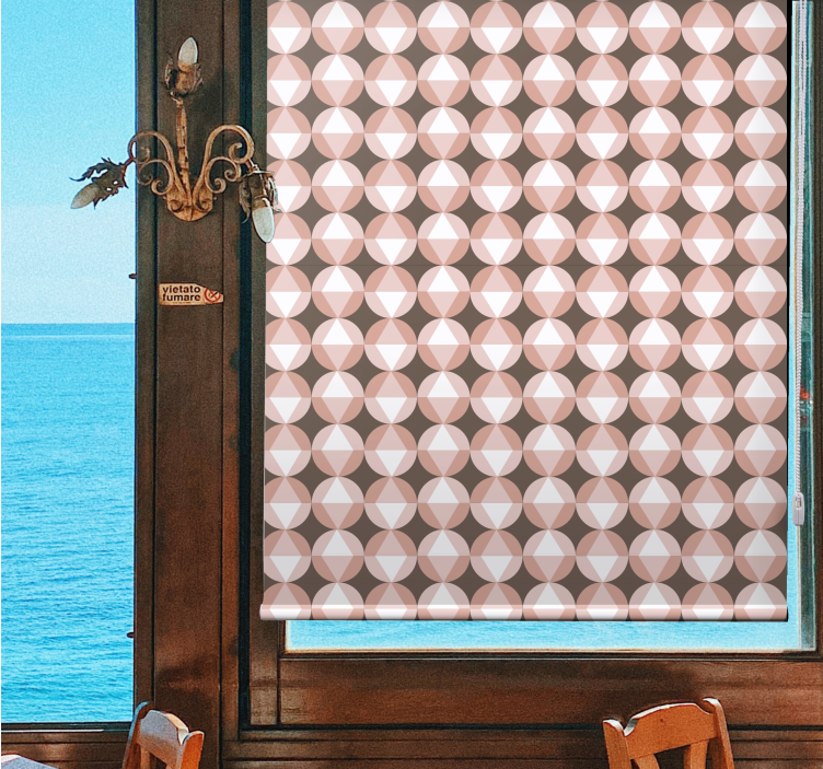 Texture and pattern roller blind geometric design - TenStickers