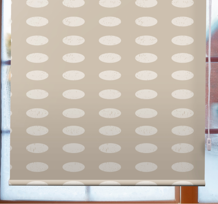 Texture and pattern roller blind oval pattern contrast - TenStickers