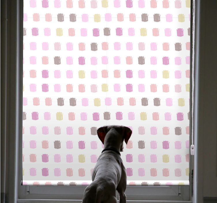 Textured Square Motif texture and pattern roller blind - TenStickers