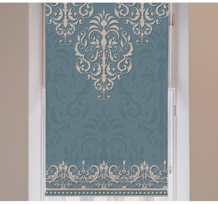 Timeless Damask Motif elegant roller blind - TenStickers