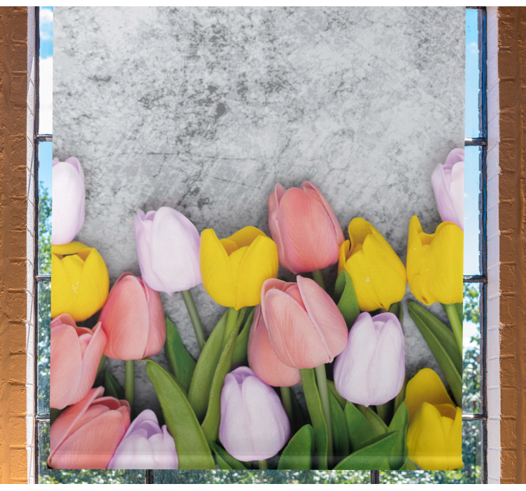 Various Tulip flowers Flower blind - TenStickers