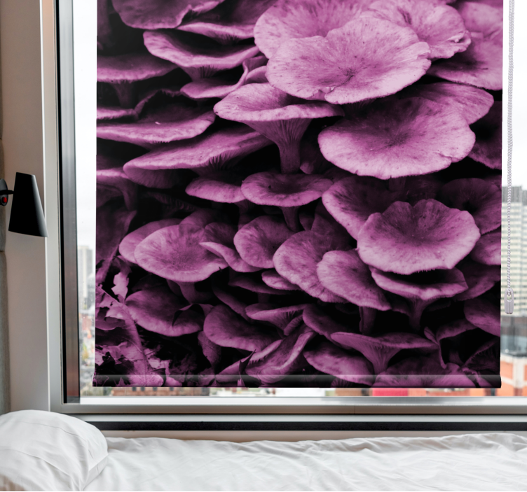 Vibrant Floral Layers flowers and plants roller blind - TenStickers