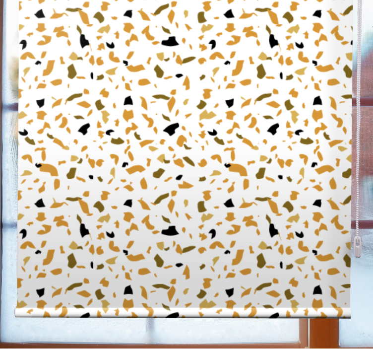 Warm colors Terrazzo style and pattern blind - TenStickers