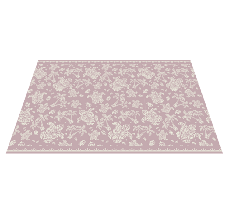 Textured placemats with floral motif design - TenStickers