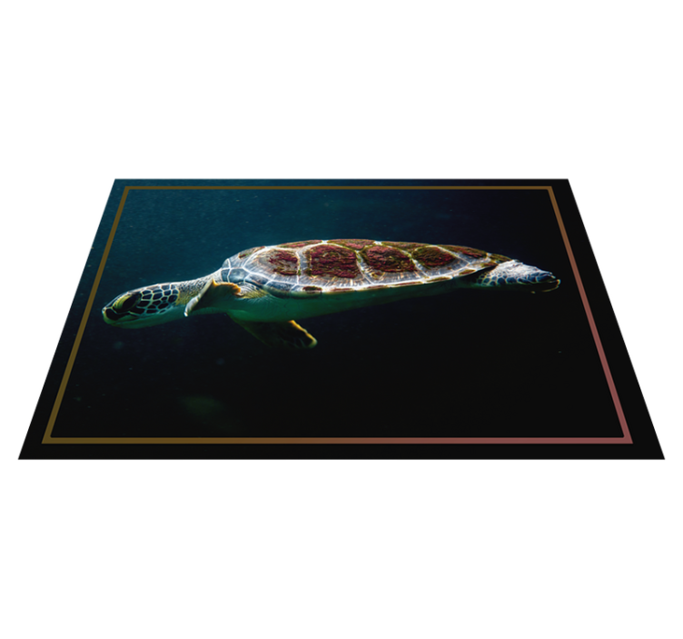Original placemats turtle aquatic landscape - TenStickers