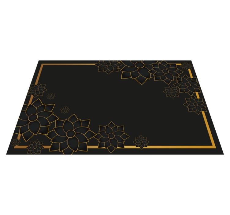 Elegant style with plants elegant placemats - TenStickers