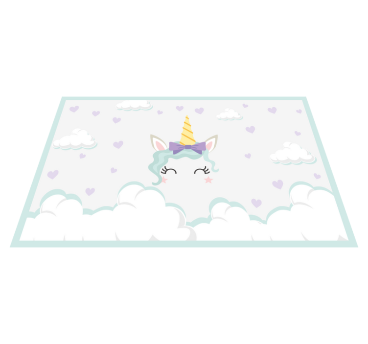 Beautiful unicorn children placemats - TenStickers