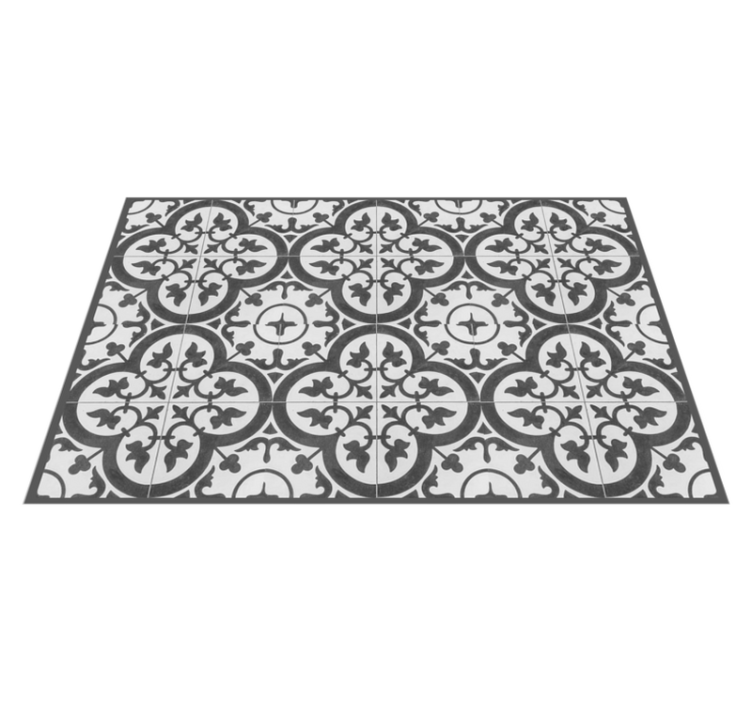 Ornamental cement tiles home placemats - TenStickers