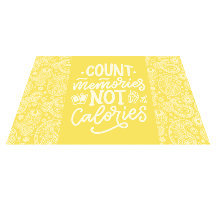 Placemat with quotes count memories concept - TenStickers