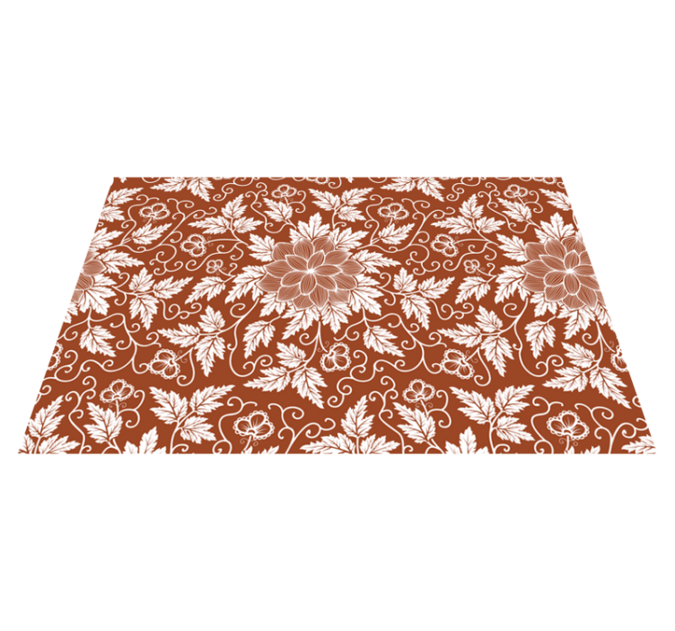 Textured placemats with floral print surface - TenStickers