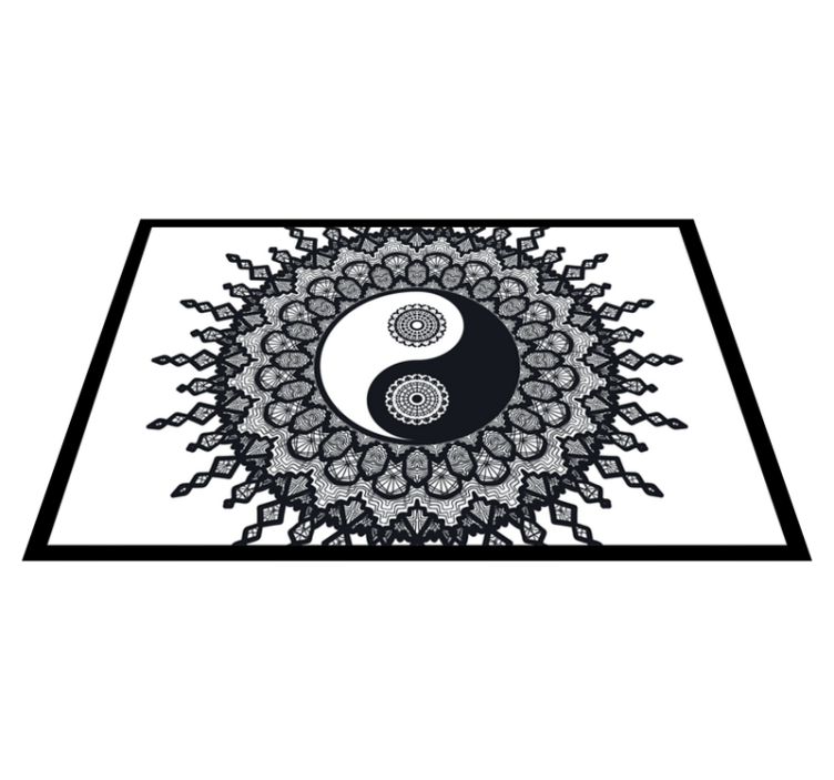 Ying Yang paisley paisley placemats - TenStickers