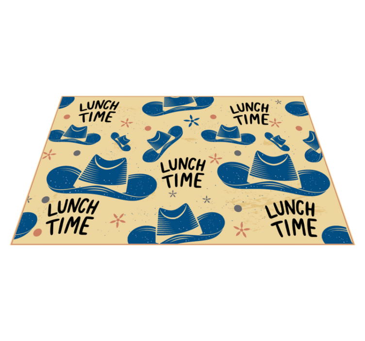 Cowboy hat Other colors placemats - TenStickers