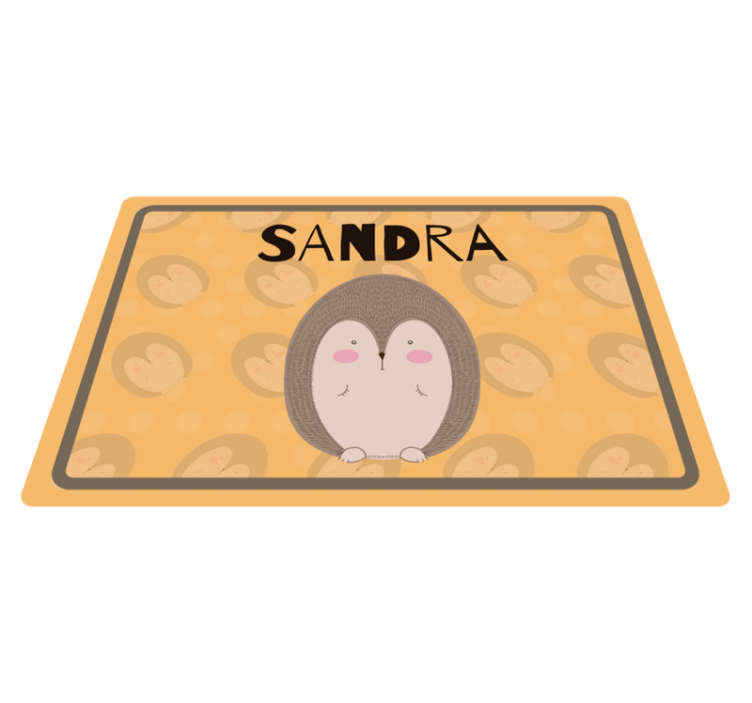 Children placemats with cute hedgehog design - TenStickers