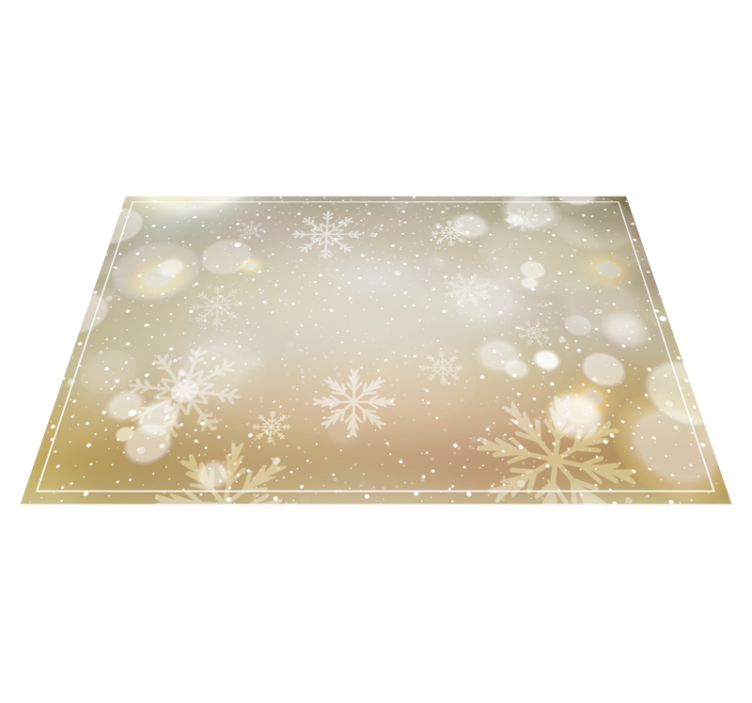 Christmas placemats with festive snowflake design - TenStickers
