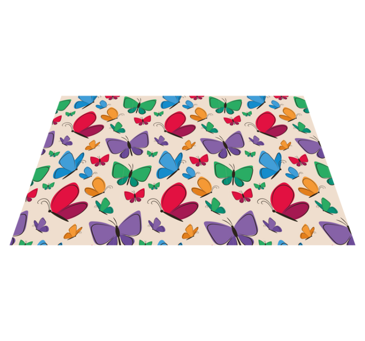 Original placemats colorful butterfly display - TenStickers