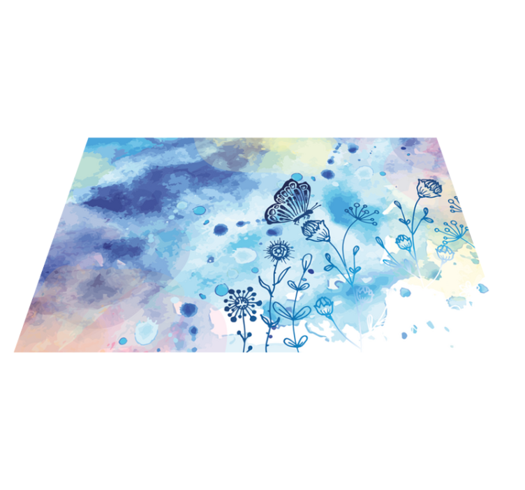 Water colour butterfly placemats - TenStickers