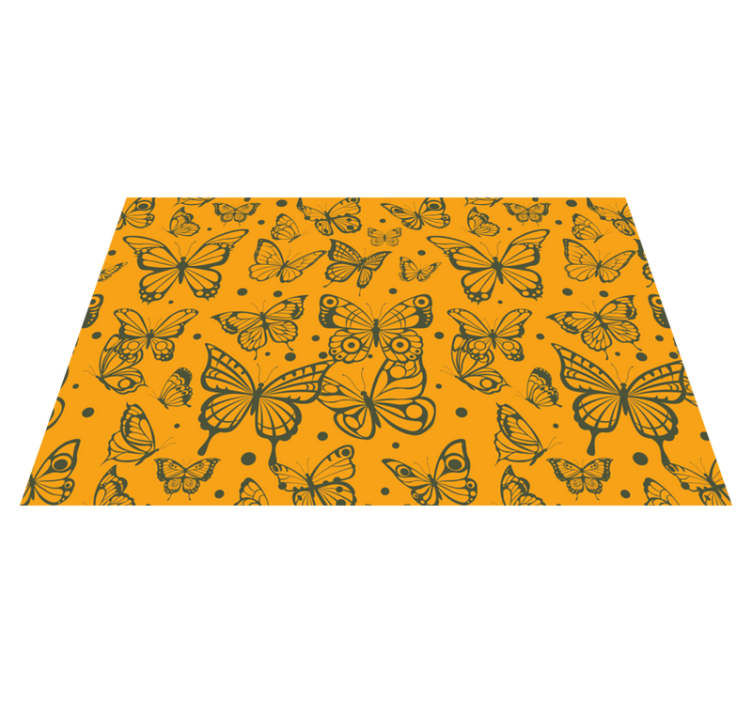 Original placemats butterfly pattern overlay - TenStickers