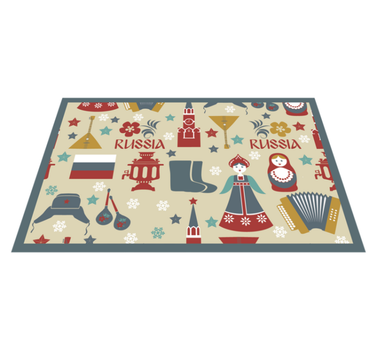Original placemats with cultural russian motifs - TenStickers
