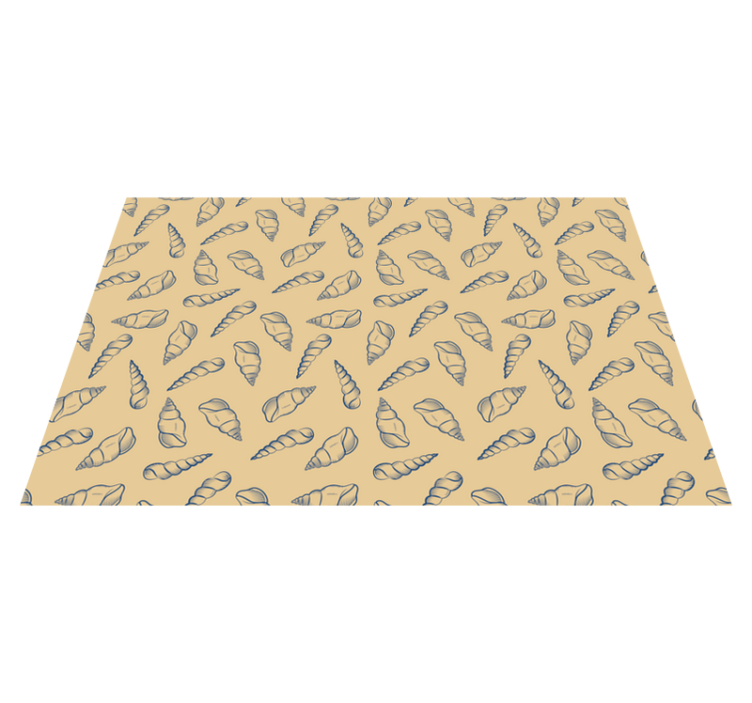 Textured placemats with shell pattern surface - TenStickers
