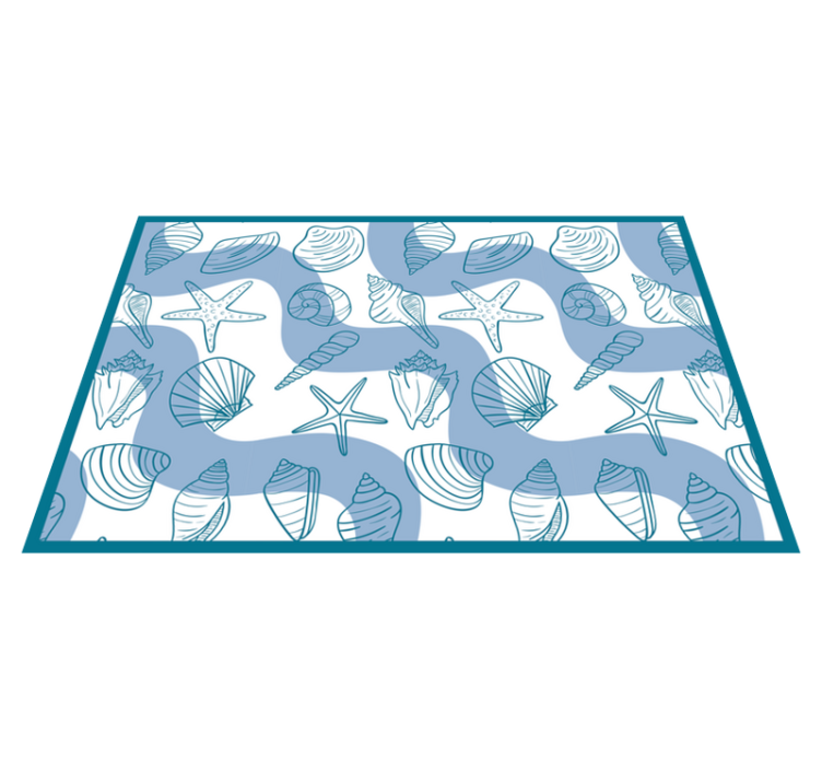 Original placemats seashell patterns collection - TenStickers