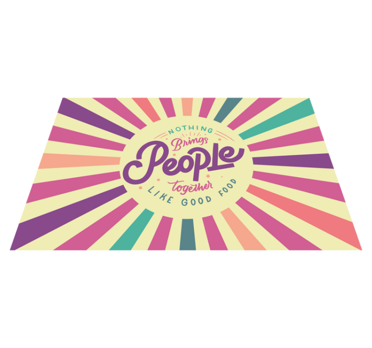 Nothing brings people together placemats with quotes - TenStickers