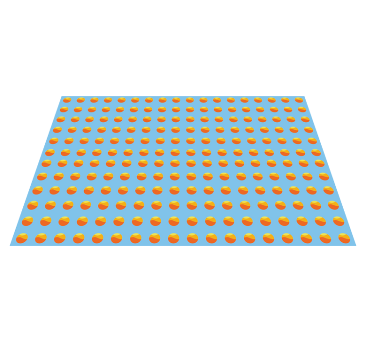70's Sun Pattern 70's sun placemats - TenStickers