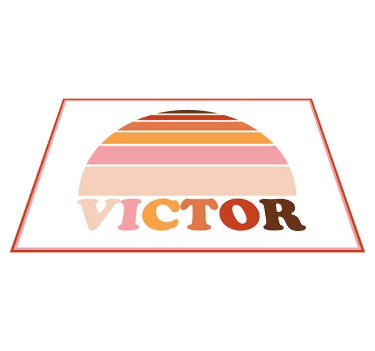 Personalisable placemats customizable name placemats - TenStickers