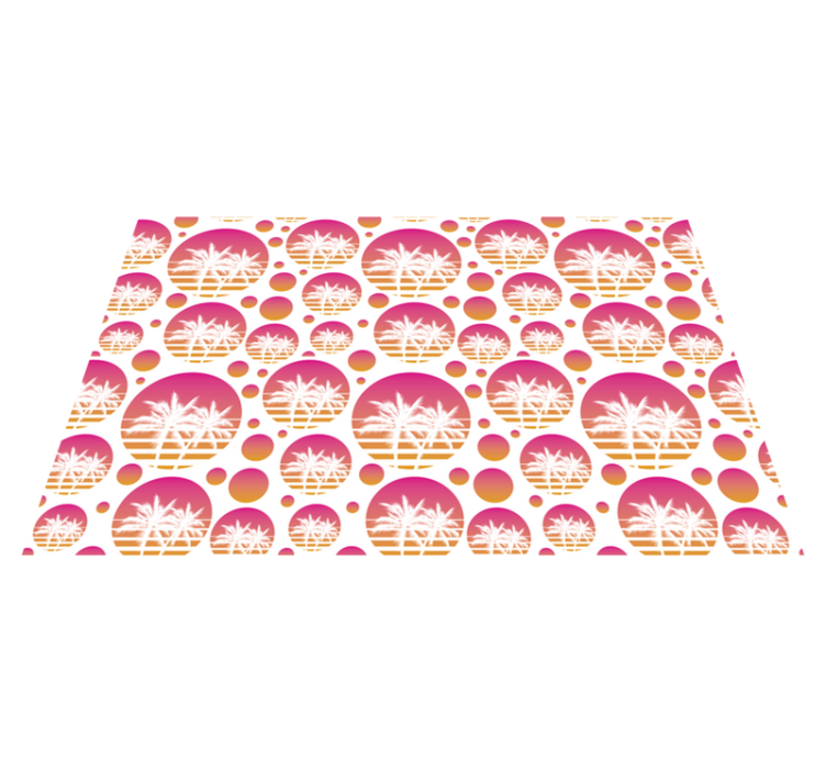 Original placemats tropical palm designs - TenStickers