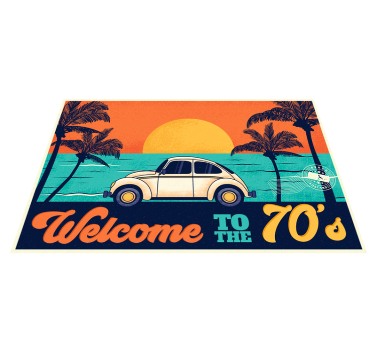 Welcome to 70's 70's sun placemats - TenStickers
