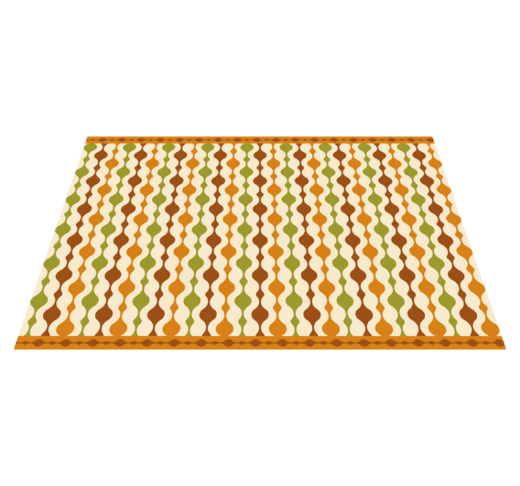 Textured placemats with curvy colorful design - TenStickers