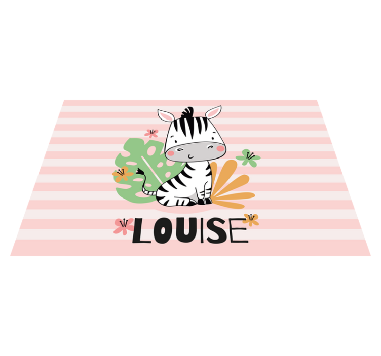 Zebra Personalised placemats - TenStickers